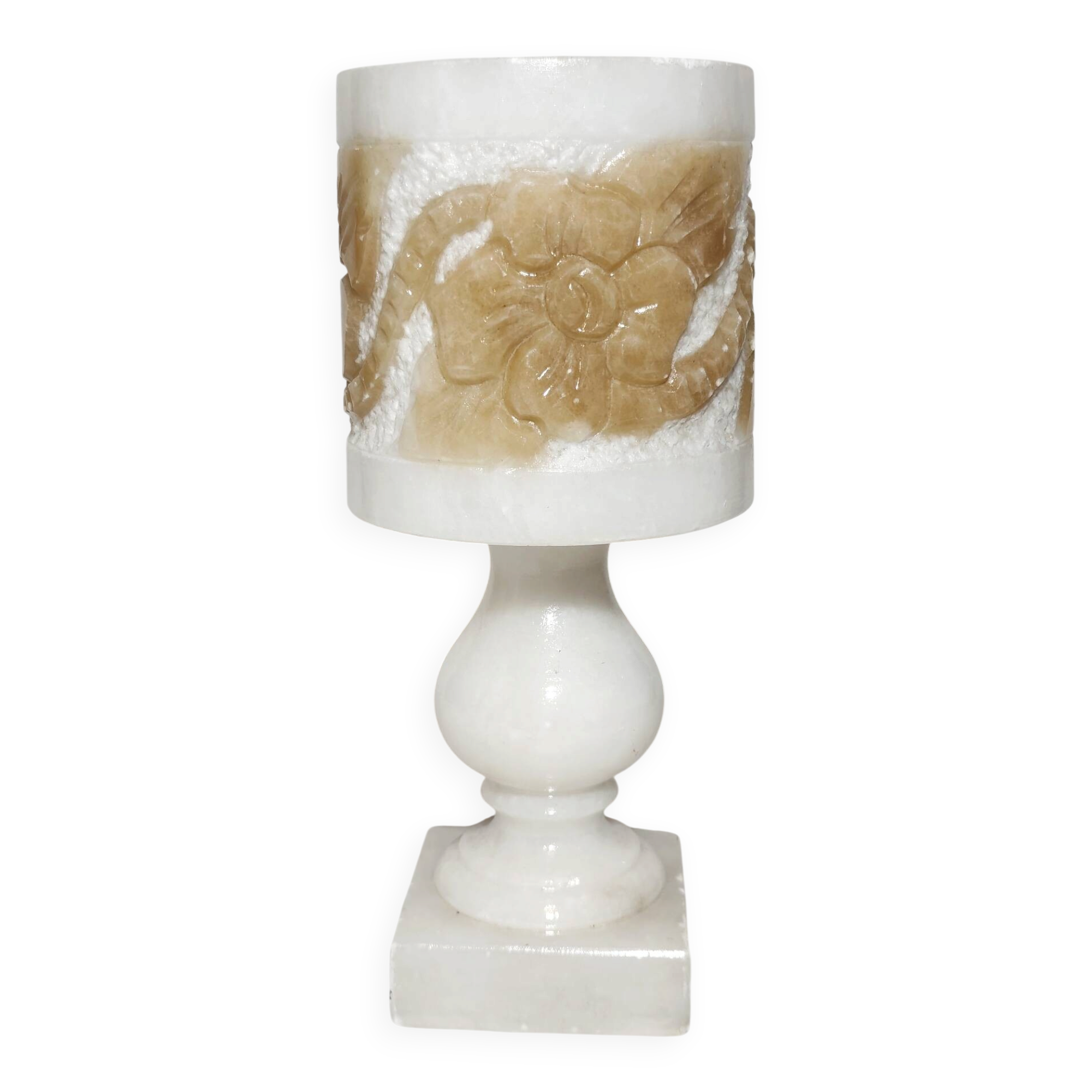 Lampe de table en albâtre, Espagne, années 1960