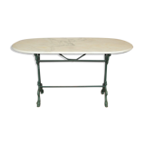 Bistro table in marble and cast iron around 1900