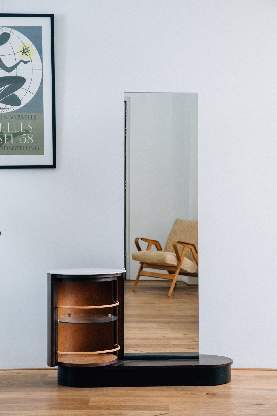 Dressing Cabinet with mirror by Jindrich Halabala for UP Zavody  – 1930
