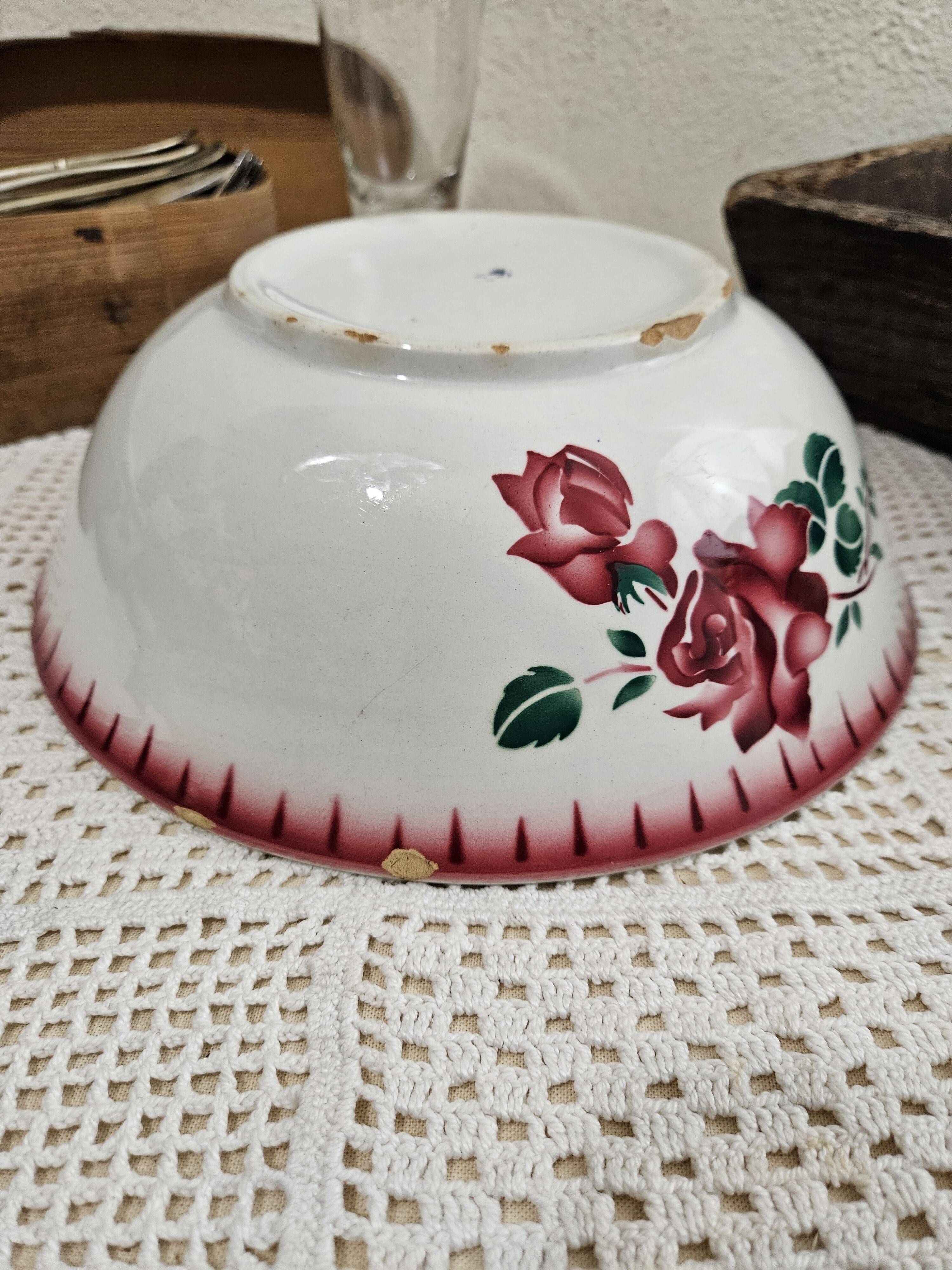 Badonviller earthenware salad bowl - Old tableware