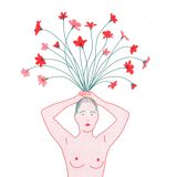 Bloom, A4 Risograph, numbered and signed