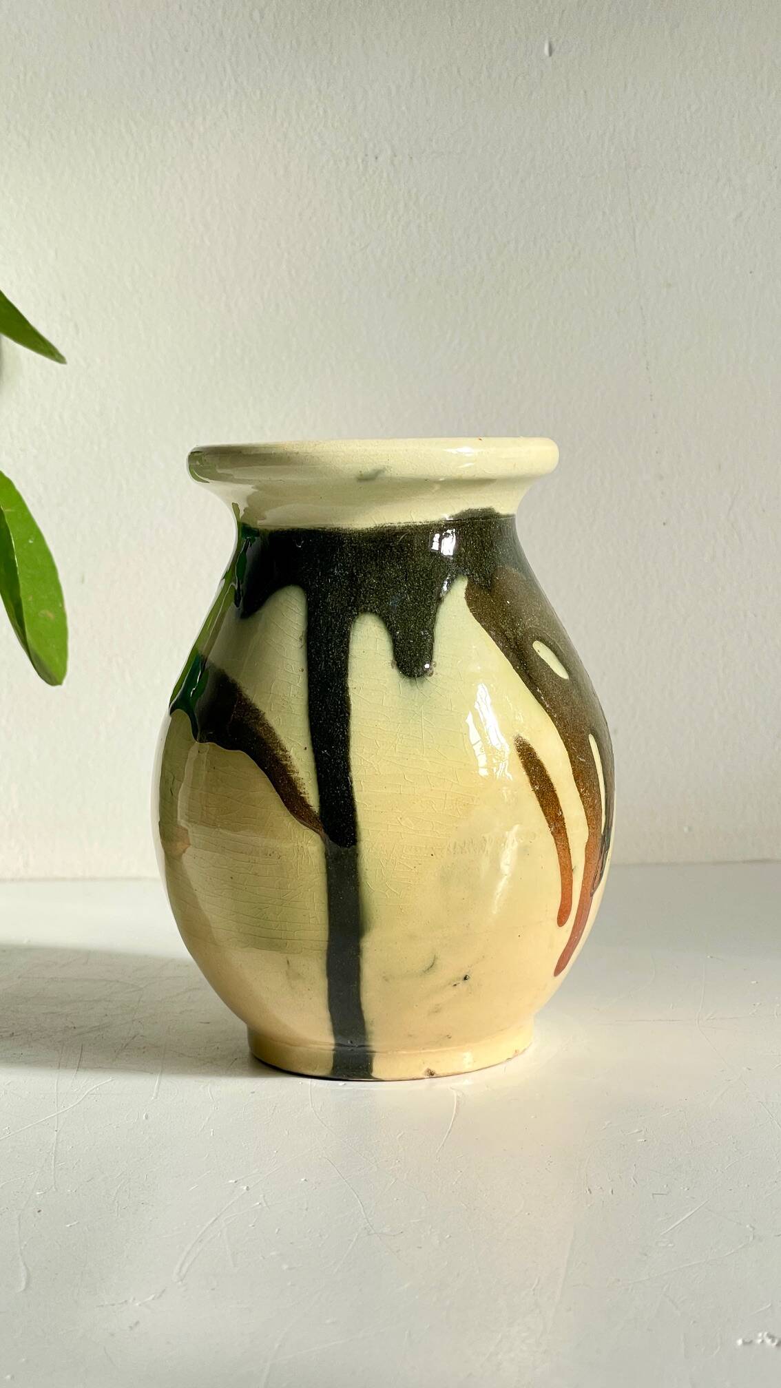 Vintage Ceramic Vase AEGITNA Vallauris FRANCE
