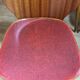 Lot of 4 chairs 1960s skai red compass feet