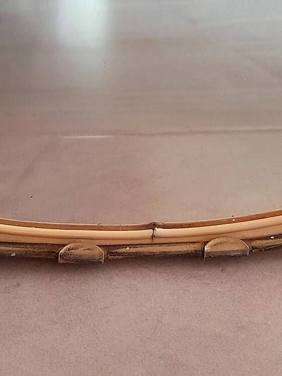 Golden Metal Rearview Mirror