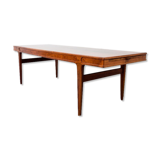 Table basse en bois de rose de Johannes Andersen Danemark années 1960