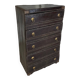 Commode semainier vintage en cuir