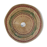 Vintage handcrafted hat deco wall rattan natural rush