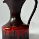 Enameled ceramic pitcher
