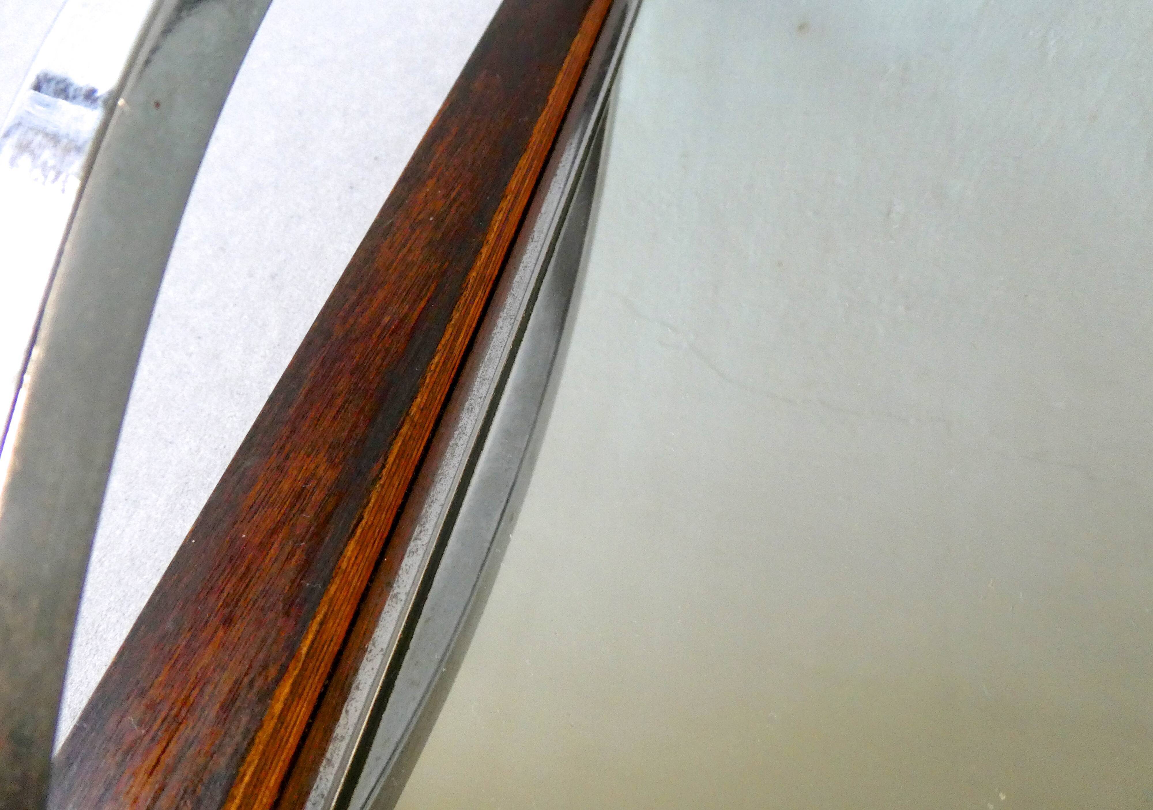 Modernist Art Deco Plateau, Mirror and Rosewood, 1930s