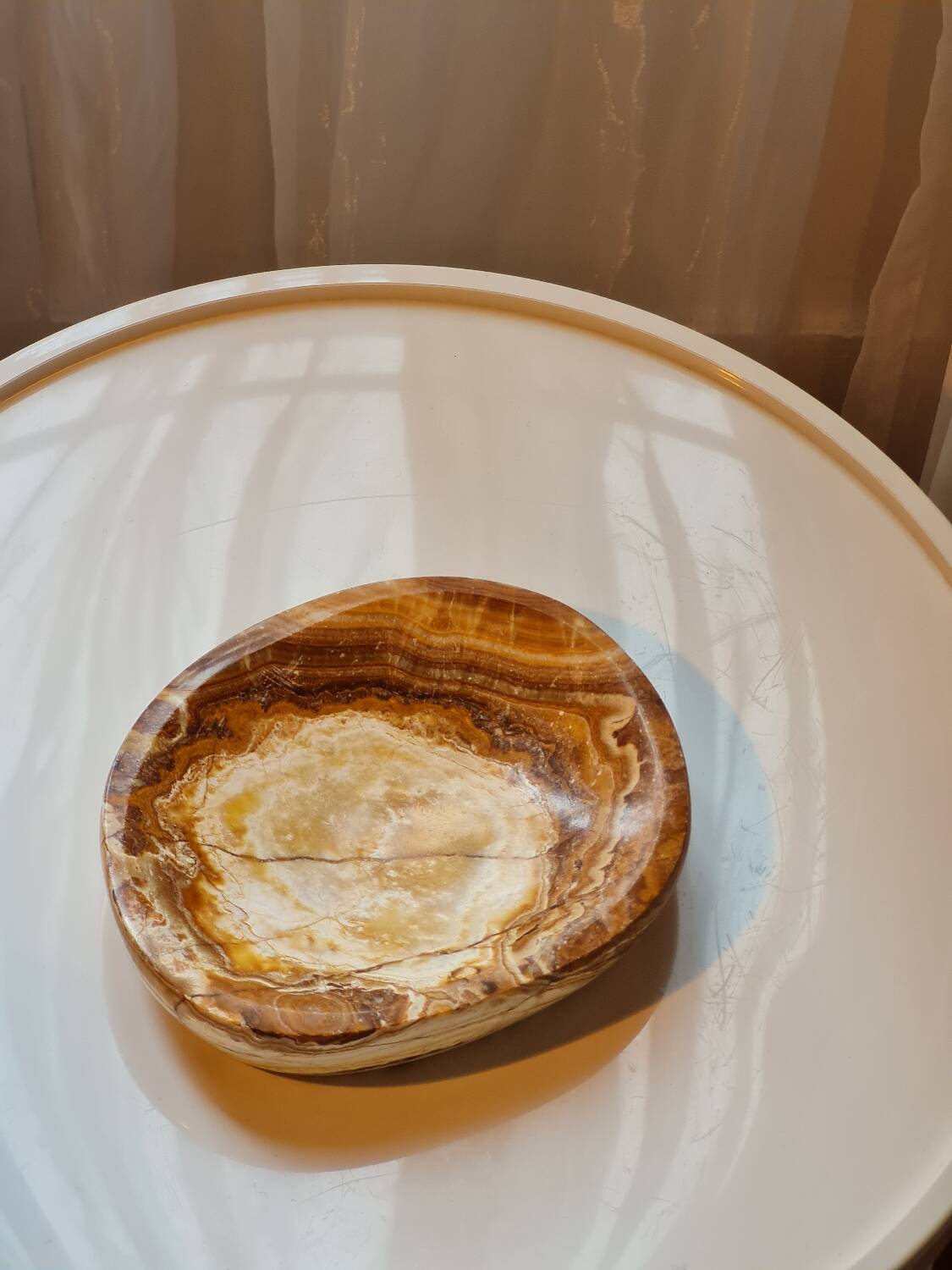 Vintage natural stone pocket emptier