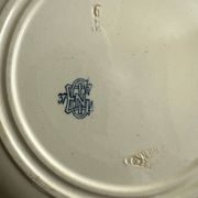 Set of 8 gien 1937 garland soup plates