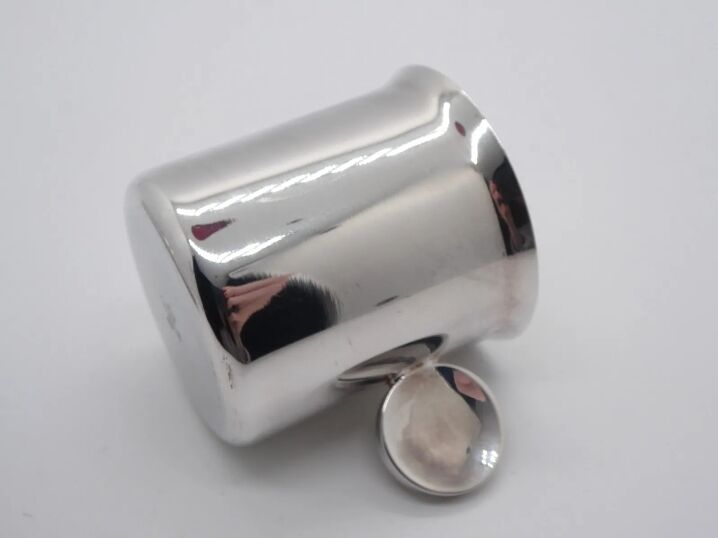 Christofle silver metal mug