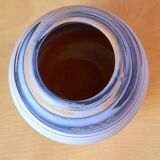 Mixed earth ceramic vase signed