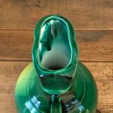 Yellow heart green ceramic pitcher