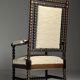Fauteuil bobine anglais du 19ème siècle