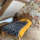 Vintage rattan shell bed