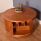 Restored teak retro round nathan squares drum coffee table collectors item