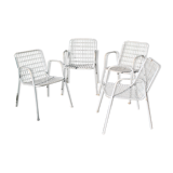 Lot de quatre fauteuils Rio
