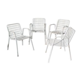 Lot de quatre fauteuils Rio