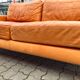 Danish Modern Mid Century Vintage Cognac Leather Sofa