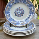 5 Longwy Rouennais plates