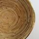 Round basket rattan and brass 60s 70s