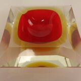 Sommerso Murano Glass Ashtray, Italy, 1960s