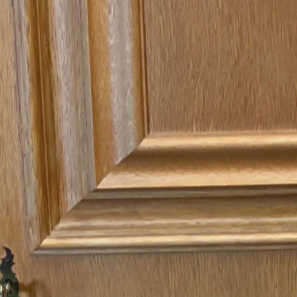 Mid 20th century solid oak brutalist sideboard