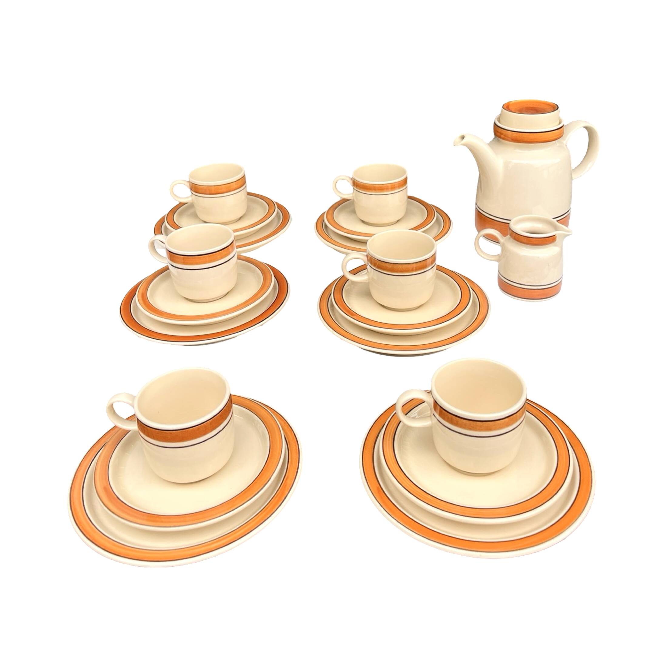 Melitta coffee set for 6 people, Germany, 1970s.