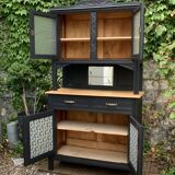 Parisian art deco buffet in solid walnut 1930
