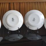 4 Terre de Fer Saint Amand et Hamage plates “Chicorée Williot” model