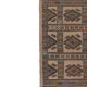 Vintage Turkish rug from Oushak, hand-woven 151x221 cm