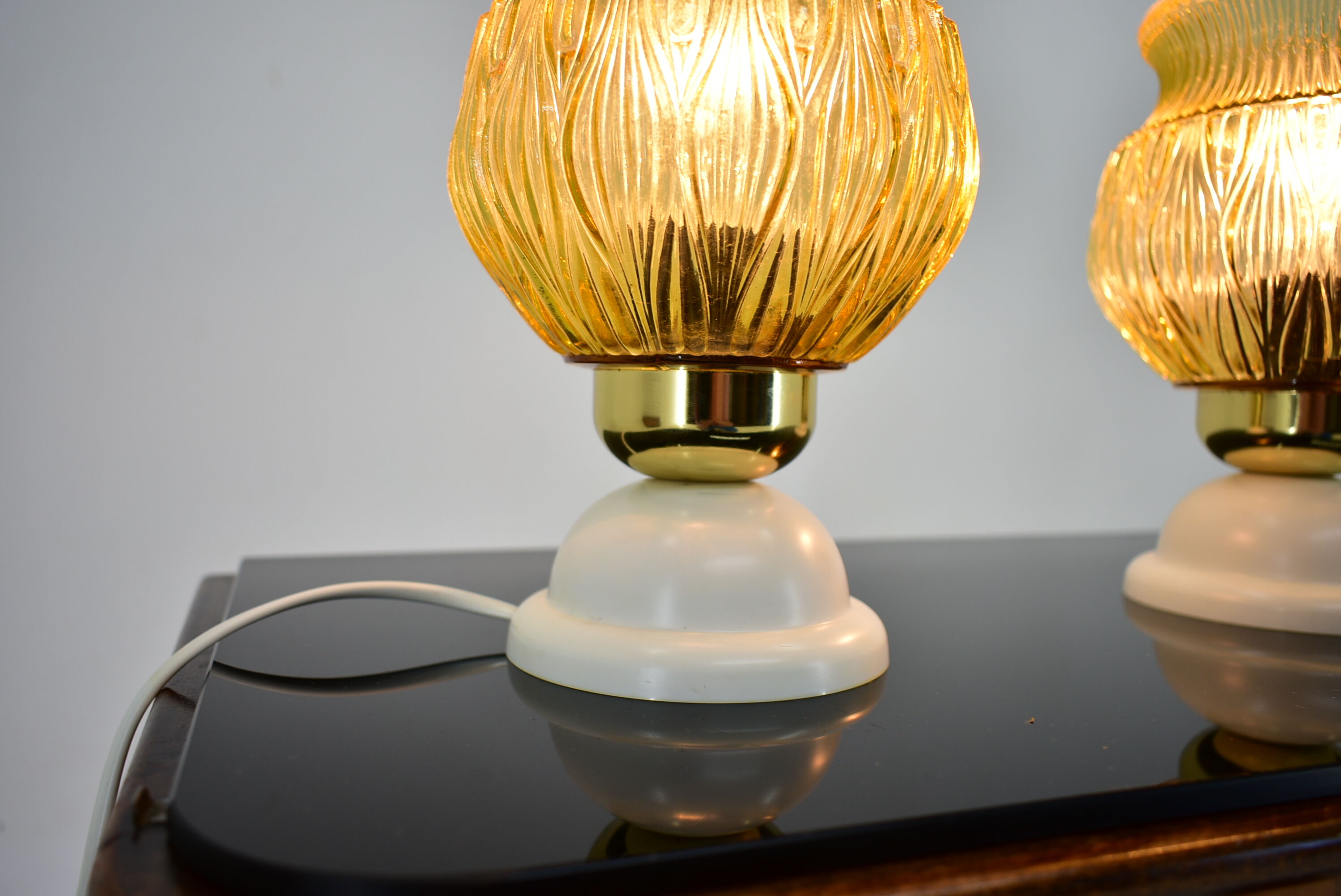 Set of Two Mid-Century Table Lamps, Czechoslovakia, 1970s