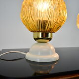 Ensemble de deux lampes de table du milieu du siècle Tchécoslovaquie années 1970