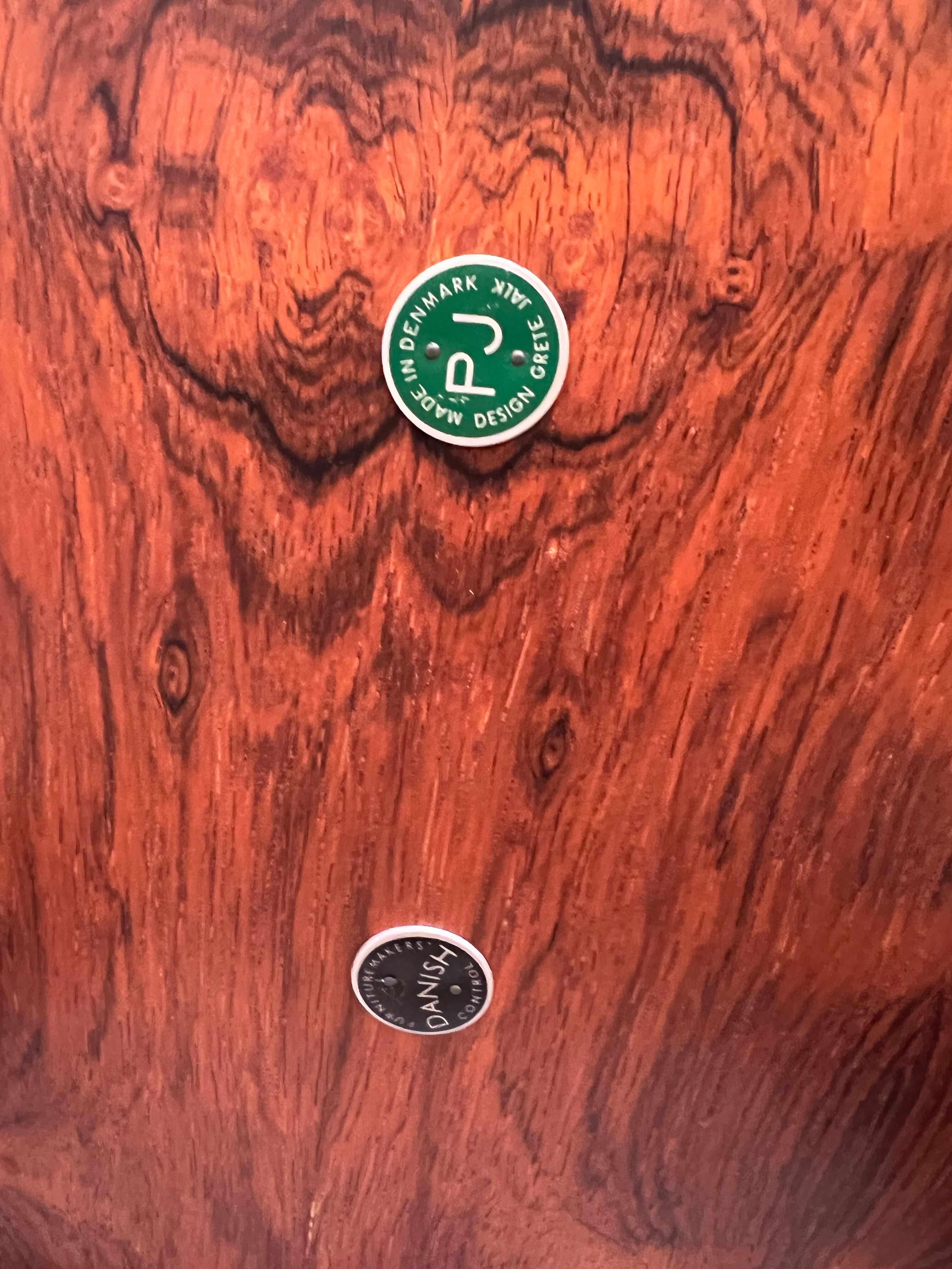 Danish armchair in rosewood Grete Jalk