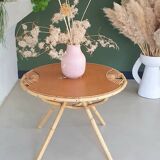 Rattan side table, 1950's