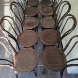 Series of 10 bistro chairs