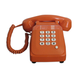 Orange phone Socotel with vintage keys