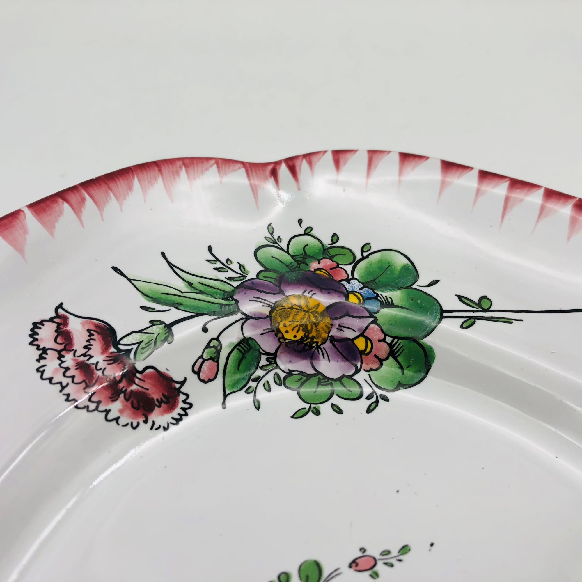 Oval serving dish, Faïencerie D'Angoulême- le Renoleau