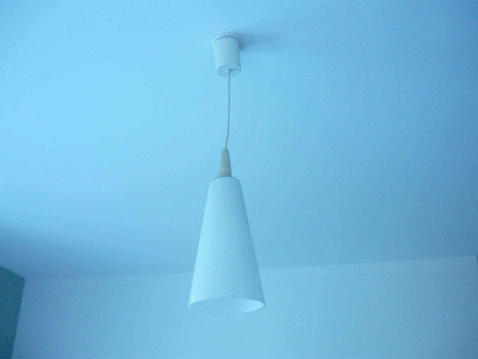 Suspension scandinave opaline annees 60/70