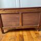 Solid oak toy chest