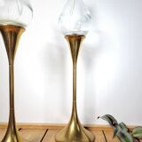 Pair oil lamps F. Andersen 70s