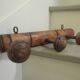 Coat rack, shelf, very deco, 3 paterres, 1900 Belle Epoque