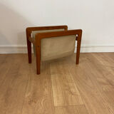 Scandinavian teak magazine rack