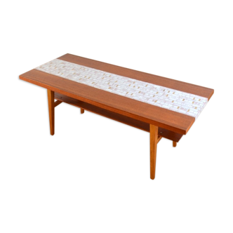 Table basse double plateaux années 60 vintage