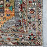 Vintage Caucasian Kazak Wool Runner Rug With Geometric Medallions – 84x300