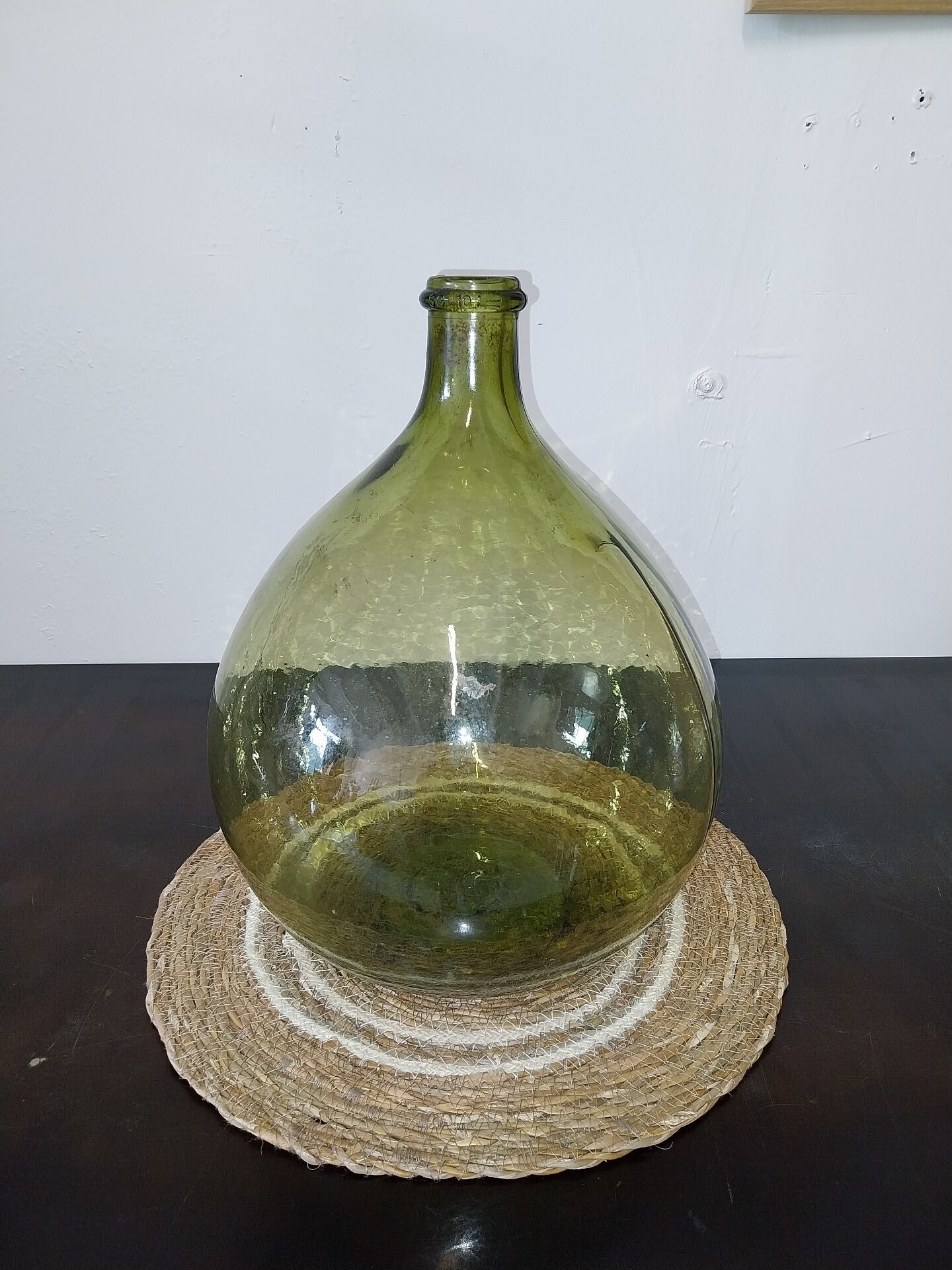Give me a green glass jug.