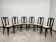 Set of 6 dining chairs no.319 by J&J Kohn