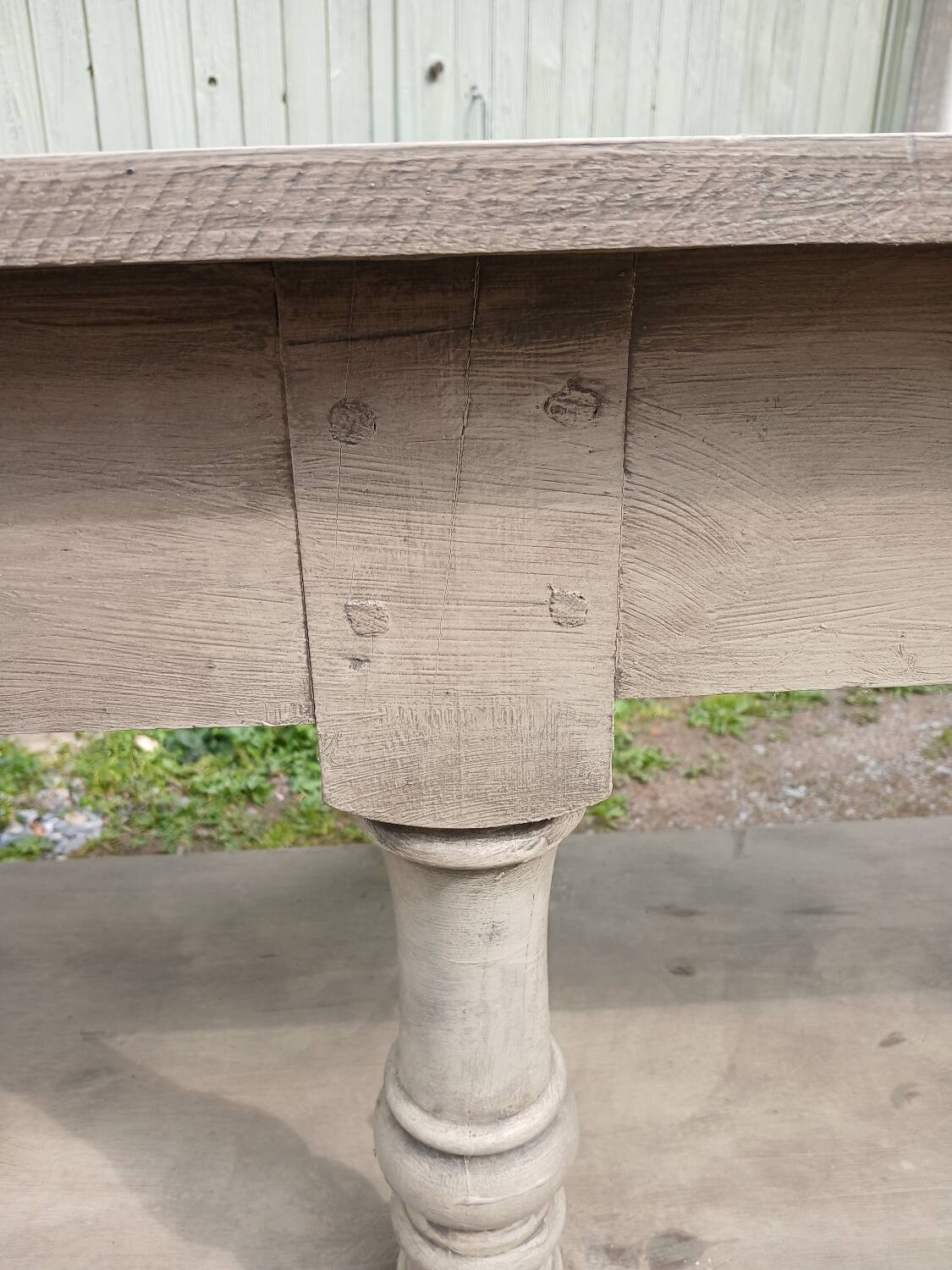 Antique style wooden draper's table