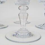 4 Baccarat crystal champagne cups, picadilly model